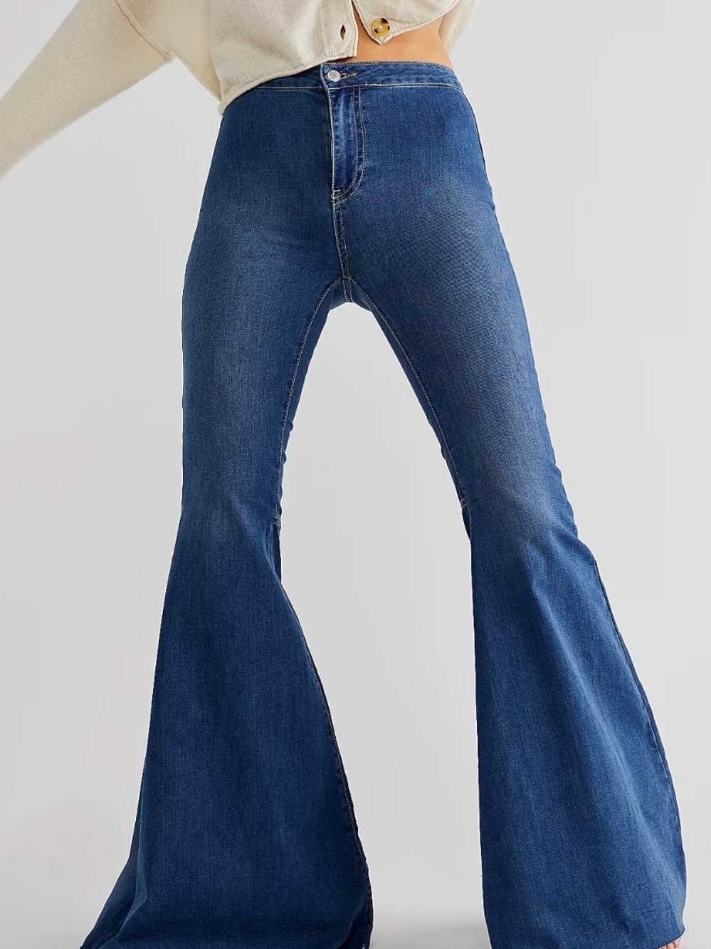 We The Free Just Float On Flare Jeans. Color: Jericho Blue. Size 29. EUC!